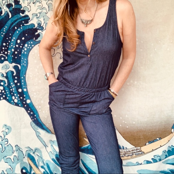 stretchy cotton overalls